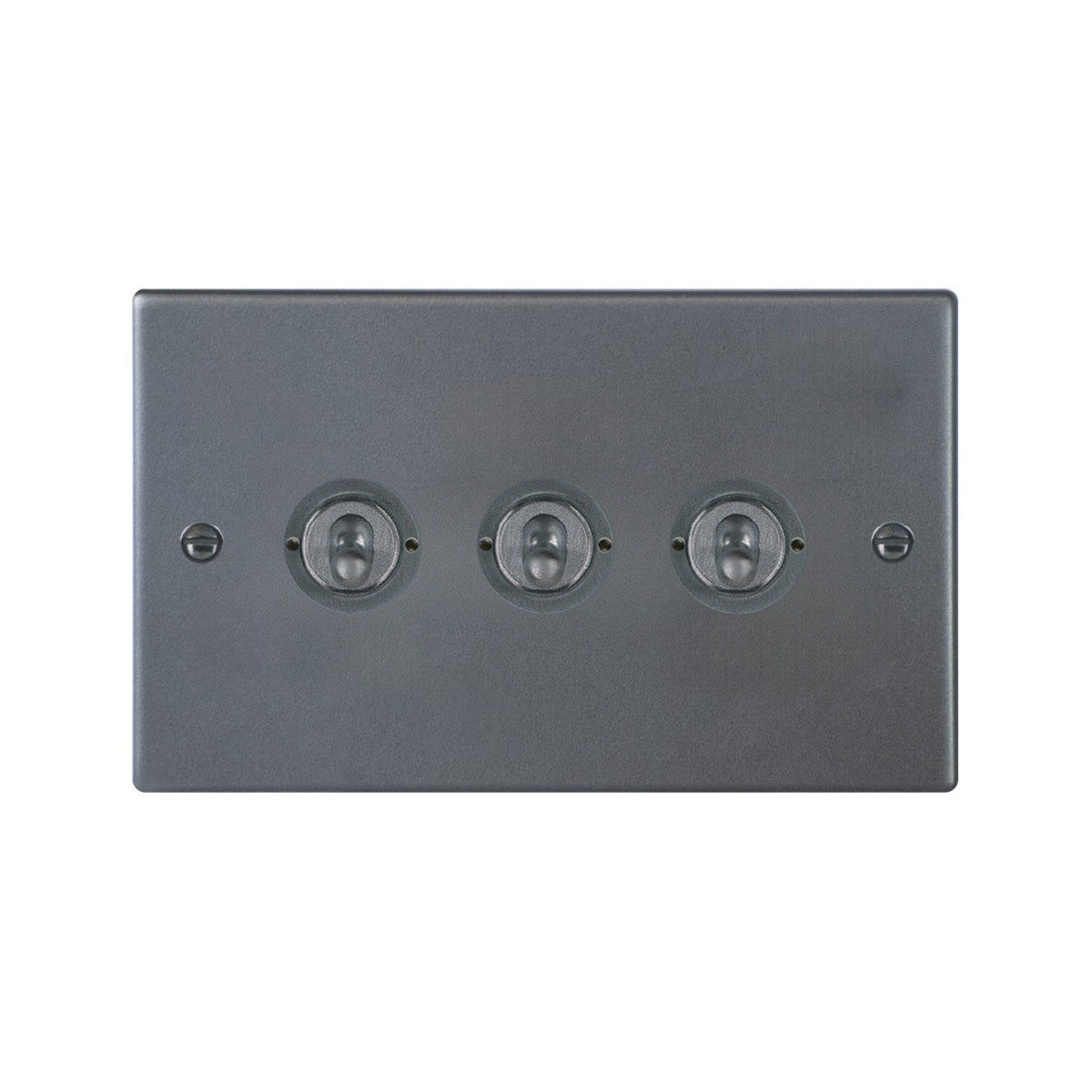 Hartland 7AT23 3 gang 20AX 2 Way FL Toggle Anthra Gray with Anthra Gray Inserts