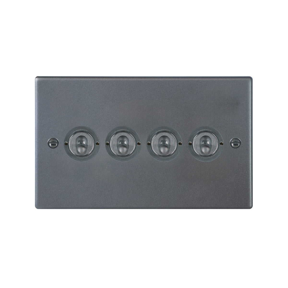 Hartland 7AT24 4 gang 20AX 2 Way FL Toggle Anthra Gray with Anthra Gray Inserts