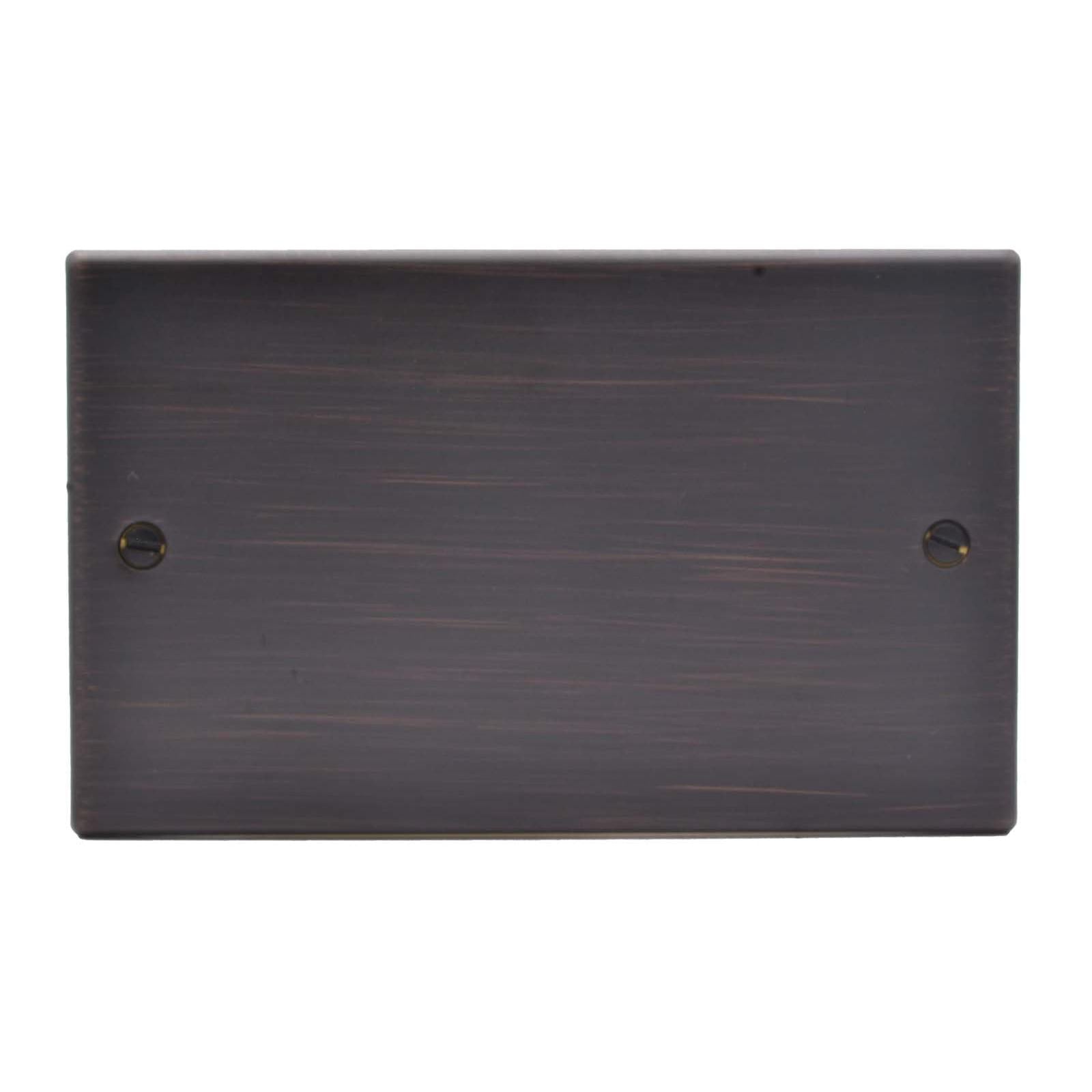 Hartland 7EBBPD Double Blank Plate Etrium Bronze