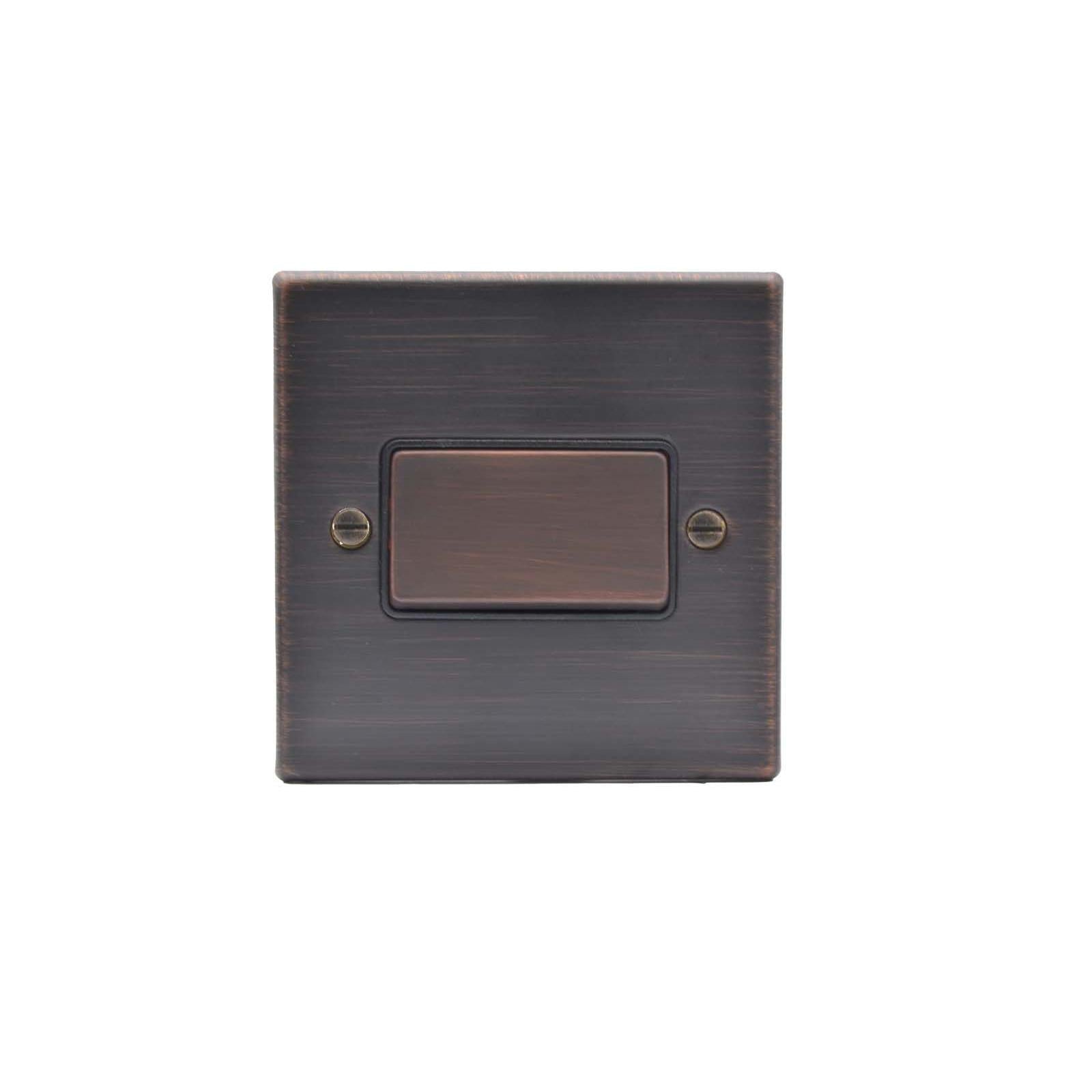 Hartland 7EBTPEB-B 1 gang 10A Triple Pole Rocker Etrium Bronze with Etrium Bronze/Black Inserts