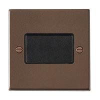 Hartland 7RBTPBL-B 1 gang 10A Triple Pole Rocker Richmond Bronze with Black/Black Inserts