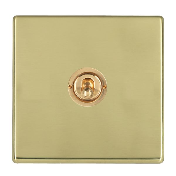 Hartland G2 7G21T31 1 gang 20AX Intermediate FL Toggle Polished Brass with Polished Brass Inserts