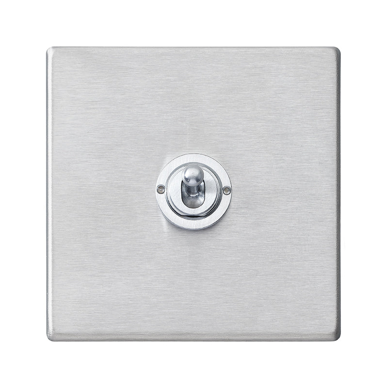 Hartland G2 7G24T31 1 gang 20AX Intermediate FL Toggle Satin Steel with Satin Steel Inserts