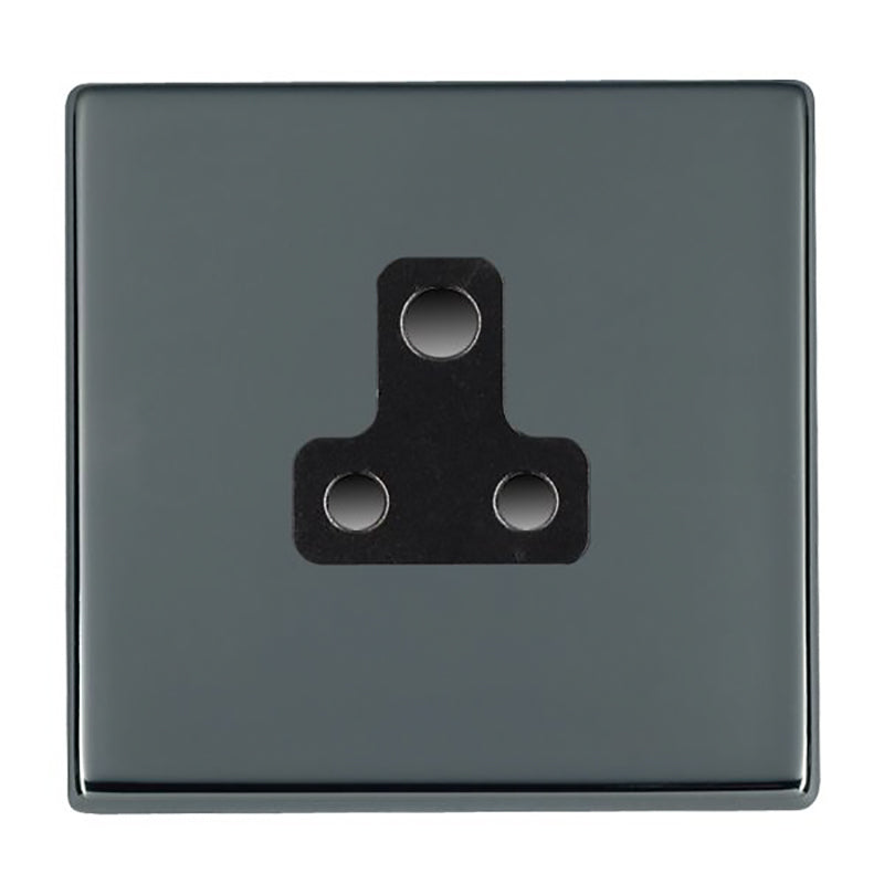 Hartland G2 7G28US5B 1 gang 5A Unswitched Socket Black Nickel with Black Inserts