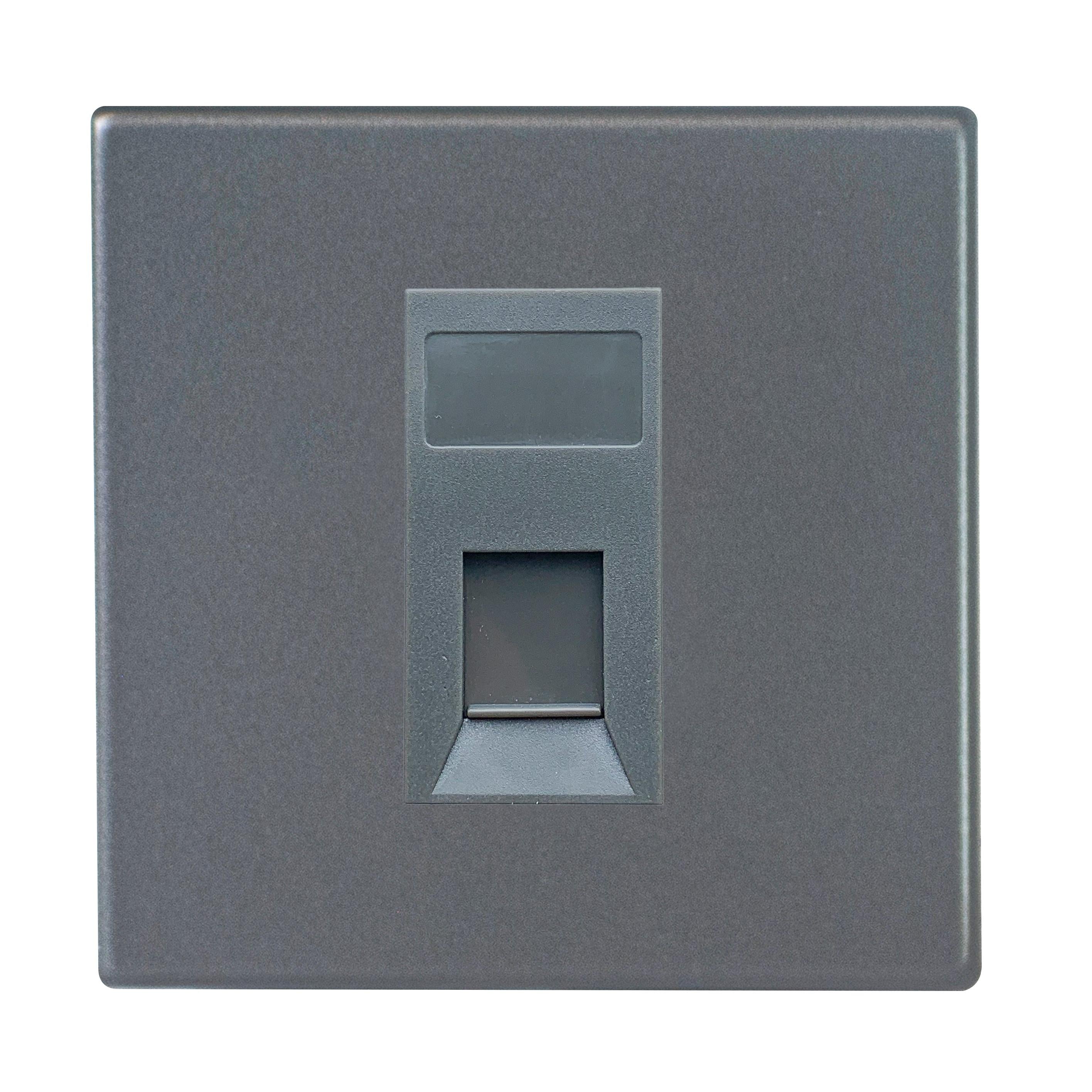 Hartland G2 7G2ATCSQG 1 gang Telephone Slave Anthra Gray with Quartz Grey Inserts