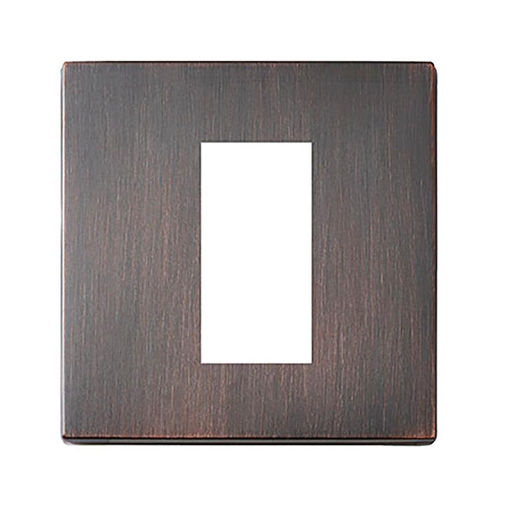 Hartland G2 7G2EBEURO1 1 gang EuroFix 25x50mm Apertured Plate with Grid Etrium Bronze
