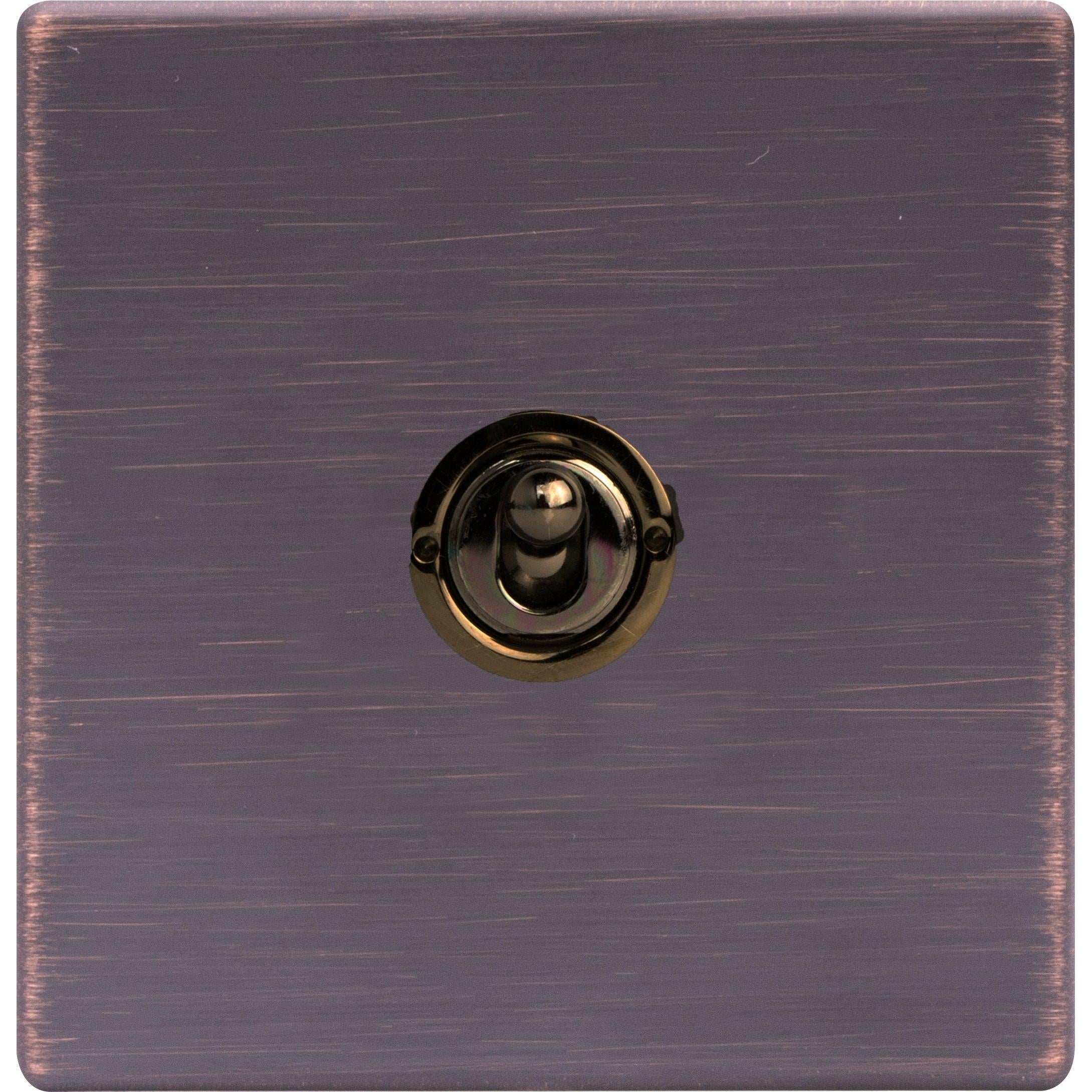 Hartland G2 7G2EBT31 1 gang 20AX Intermediate FL Toggle Etrium Bronze with Black Nickel Inserts