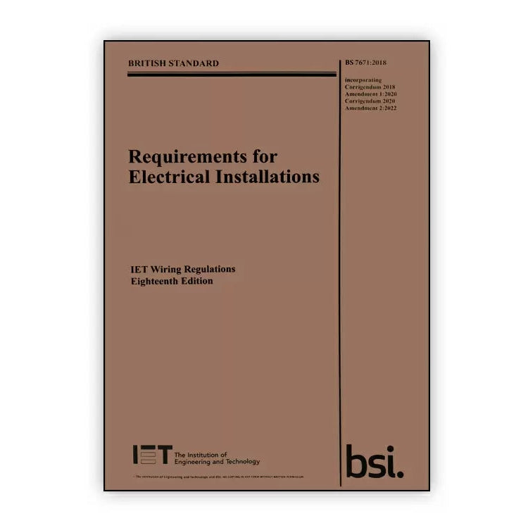 IET 18th Edition Amendment 2 Regs Book