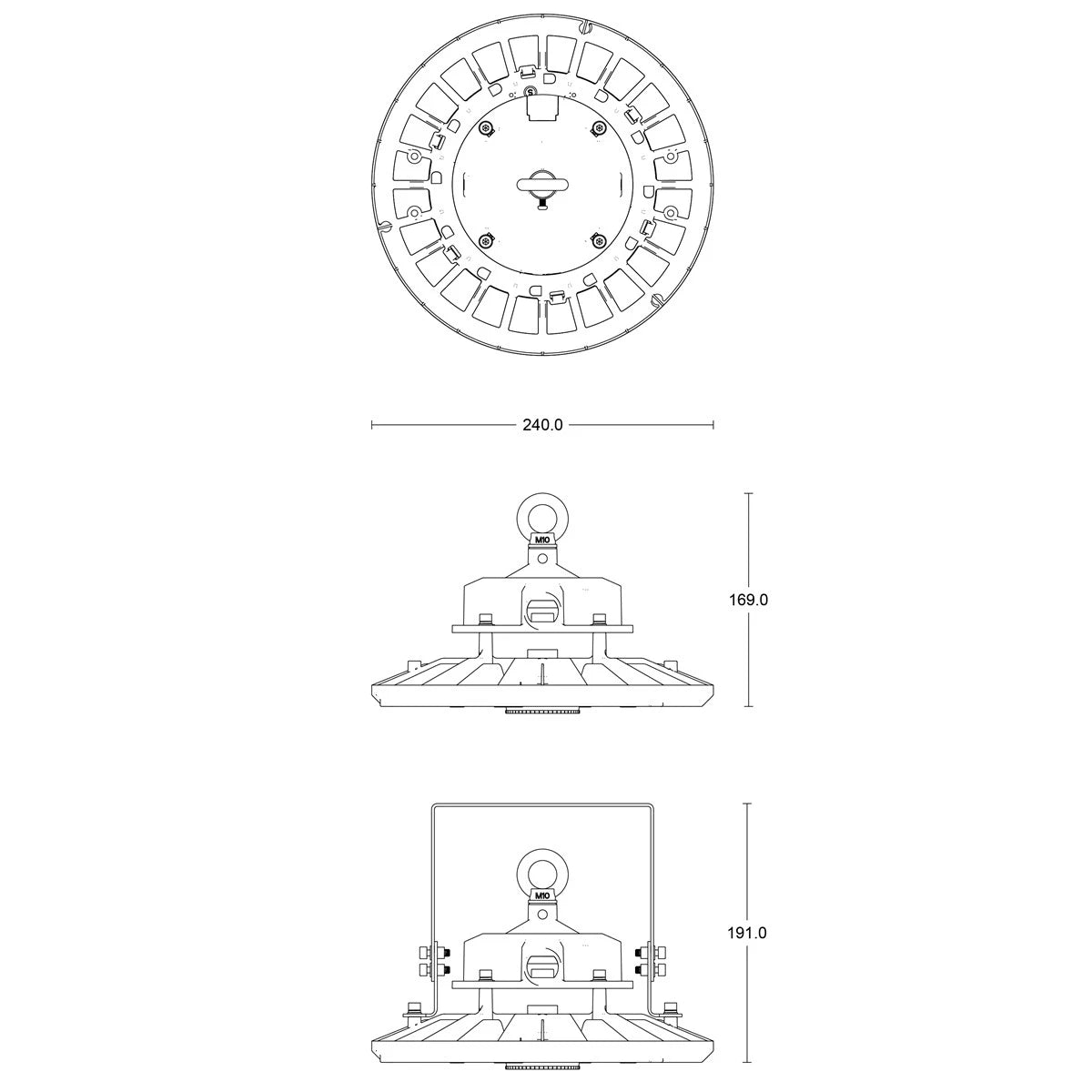 JCC JC040210 Toughbay Pro 150W (115W & 80W) IP65 5700K 120° 1-10V