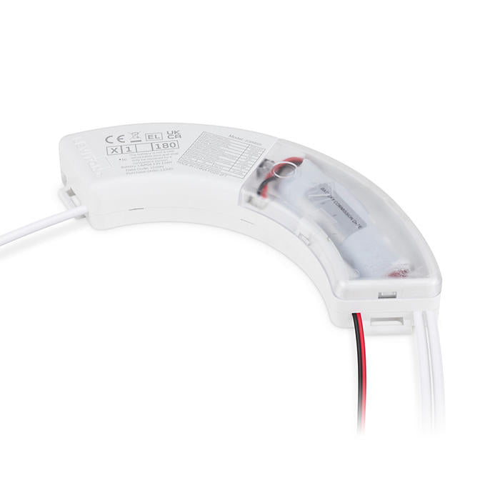 JCC JC070250 RadiaLED Rapid Pro Slim Bulkhead 8/12W IP65 3000/4000/5700K 250Ø White Rim