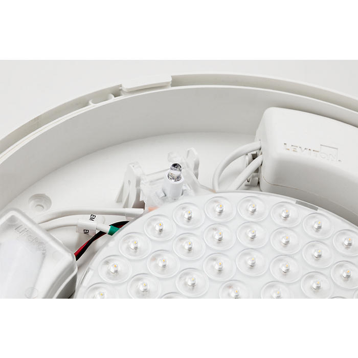 JCC JC070260 RadiaLED Rapid Pro Slim Bulkhead 8/12W IP65 3000/4000/5700K 250Ø Ph/Cell Black Rim