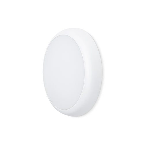 JCC JC070268 RadiaLED Rapid Pro Slim Bulkhead 12/18W IP65 3000/4000/5700K 300Ø Ph/Cell White Rim
