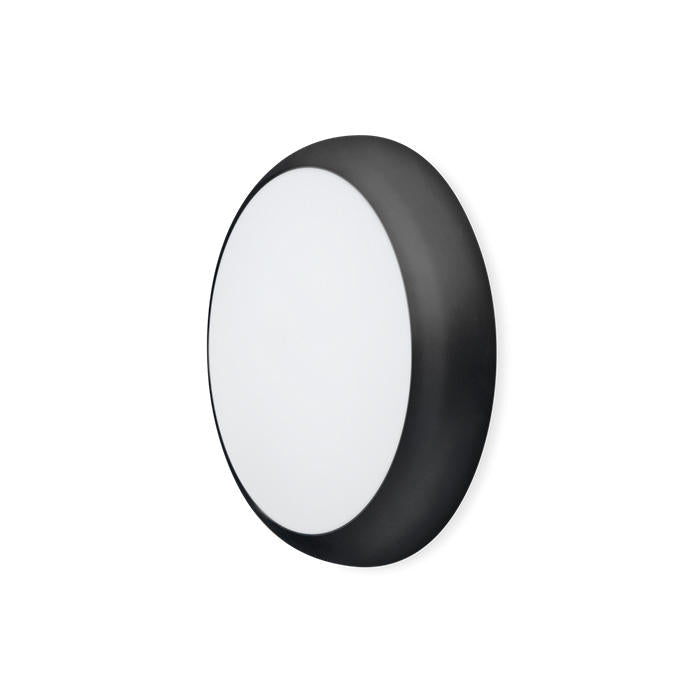 JCC JC070274 RadiaLED Rapid Pro Slim Bulkhead 12/18W IP65 3000/4000/5700K 300Ø Black Rim