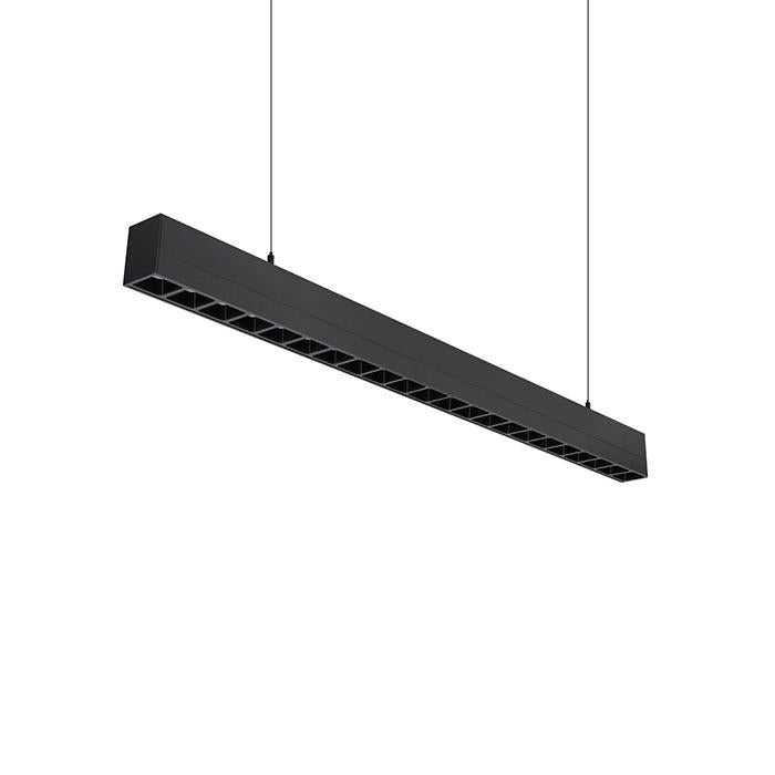 JCC JC077117BLK/EXT Line of Light Extend 1200mm Dir/Indir UGR 40W IP20 3/4/57K Black DALI/Sw Dimmable Emergency