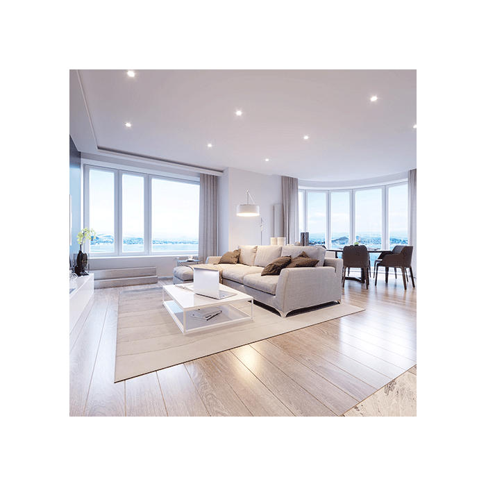 JCC JC1001/3B V50 Fire-rated LED downlight 6W 700lm IP65 with 3 Bezels