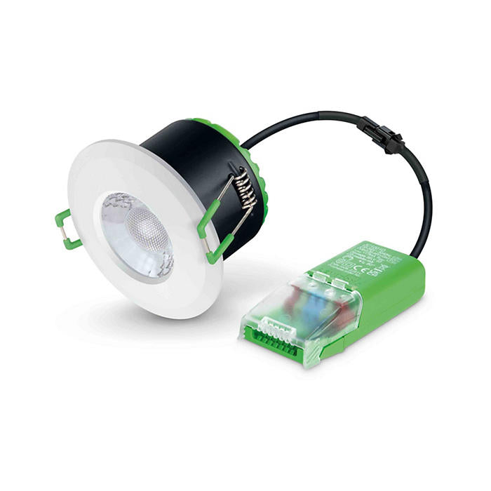 JCC JC1001WHCP V50™ Fire-rated Downlight 6W IP65 C/W White bezel Contractor Pack (QTY 10)