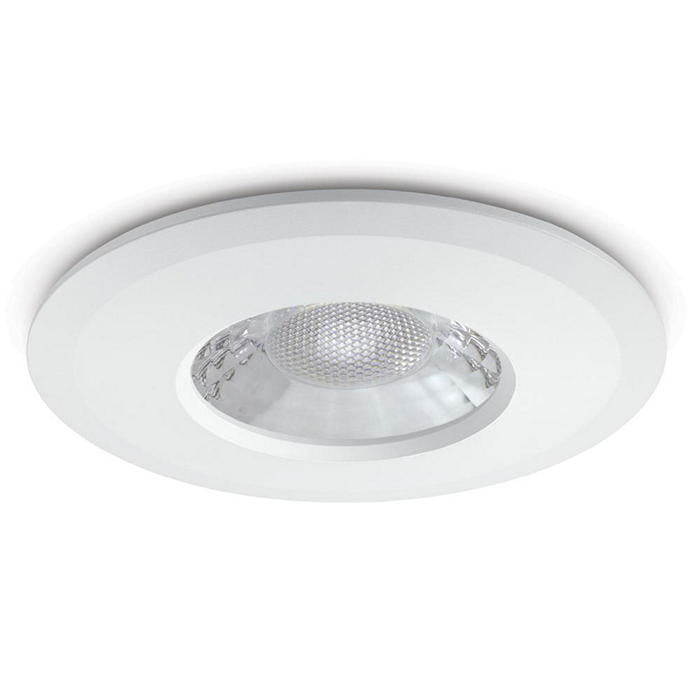 JCC JC1001WHCP V50™ Fire-rated Downlight 6W IP65 C/W White bezel Contractor Pack (QTY 10)