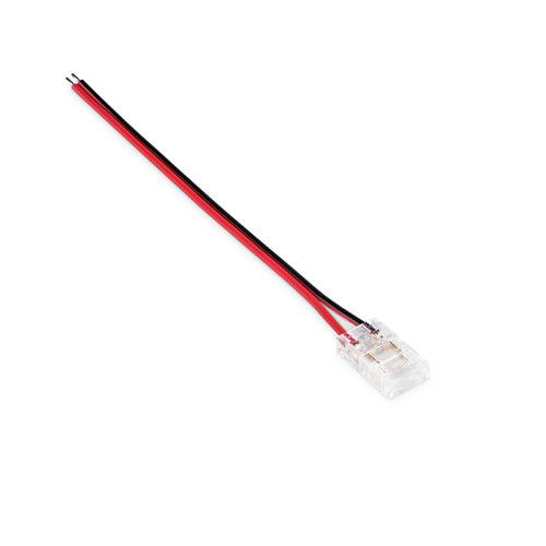 JCC JC121510 COB LED Strip 2-pin connector Strip to 10cm cable Single colour for 8mm(5 PK)