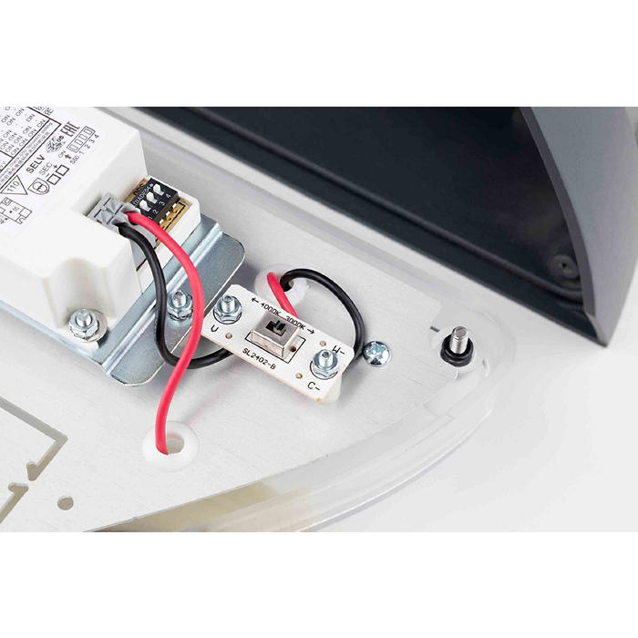 JCC JC130011PC Novium 7/8/10/12W IP65 IK10 3000/4000K Emergency Photocell Black