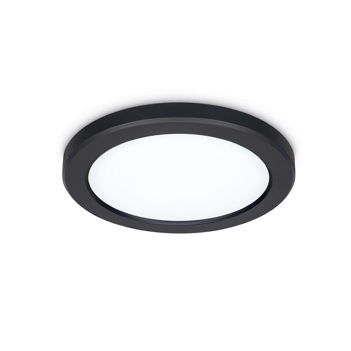 JCC JC131005 Skydisc Commercial Downlight Adjustable Wall/Ceiling Light Attachable Rim Black