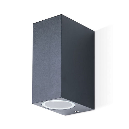 JCC JC17050ANTH GU10 Square Up/Down Wall Light Anthracite