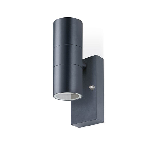 JCC JC17062ANTH Twin GU10 Anthracite Up/Down wall light 7W LED Max IP44