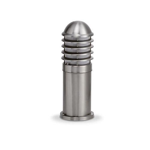 JCC JC39201SS NiteLED™ Mains IP44 Short Louvred Bollard Unlamped E27 Stainless Steel
