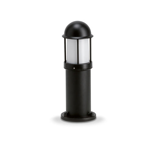 JCC JC39211BLK NiteLED™ Mains IP44 Short Plain Bollard Unlamped E27 Black