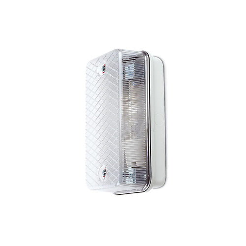 JCC JC40007CL Astra Mains IP65 Bulkhead Halogen ES 70W E27 Grey/Clear