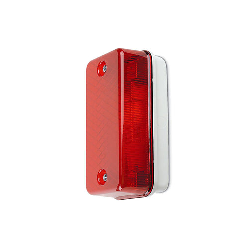 JCC JC40007RD Astra Mains IP65 Bulkhead Halogen ES 70W E27 Grey/Red