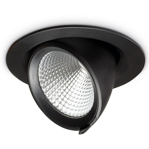 JCC JC47441BLKDALI 20W LED Circular scoop light 36° beam angle 4000K IP20 Black DALI