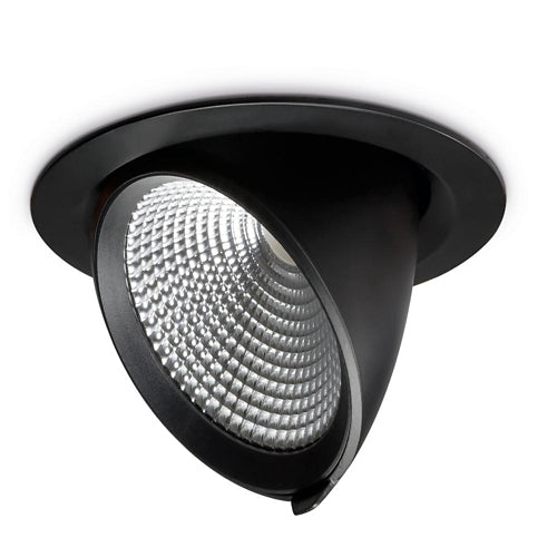 JCC JC47442BLK 35W LED Circular scoop light 45° beam angle 4000K IP20 Black