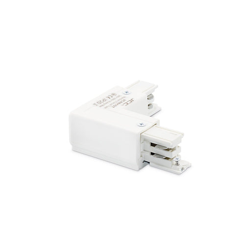 JCC Mainline JC88107WH 3 Circuit Track 'L' Connector Right Side Earth White