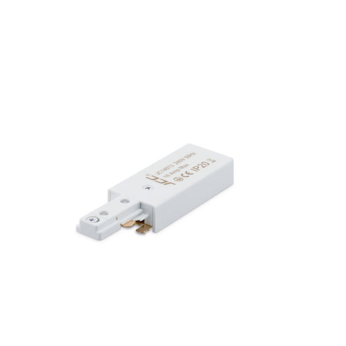 JCC Mainline Mains JC14013WH IP20 84mm Track End Power Feed White
