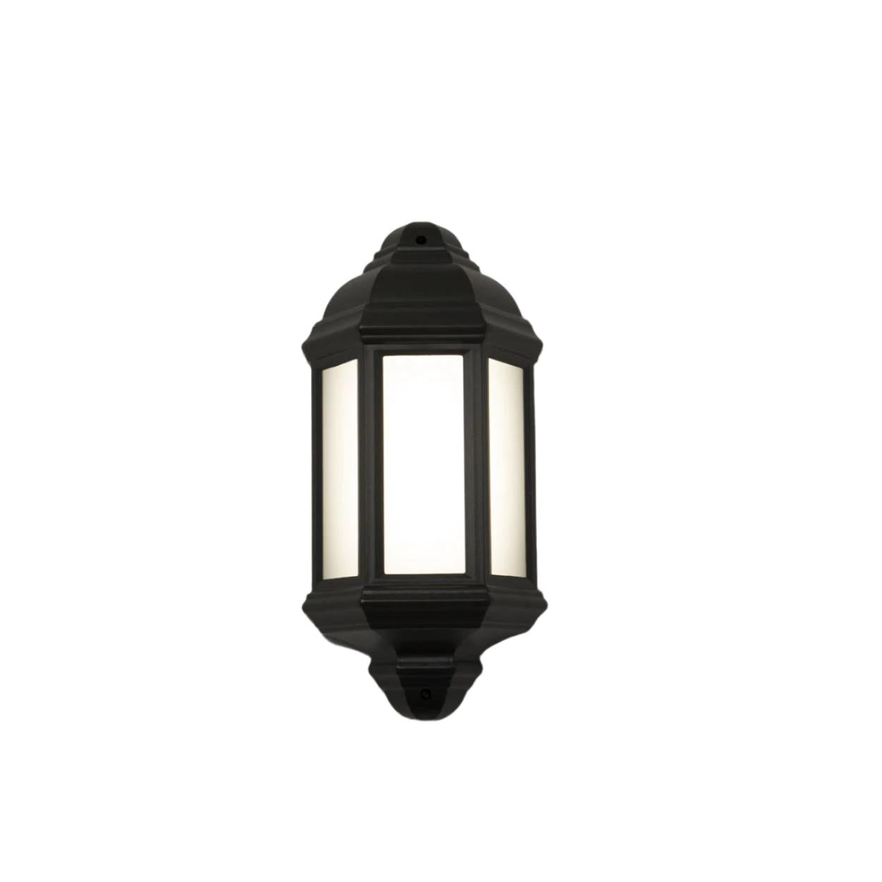 KSR Lighting KSR1151BLK Manta 10W 4000K LED Half Wall Lantern Black