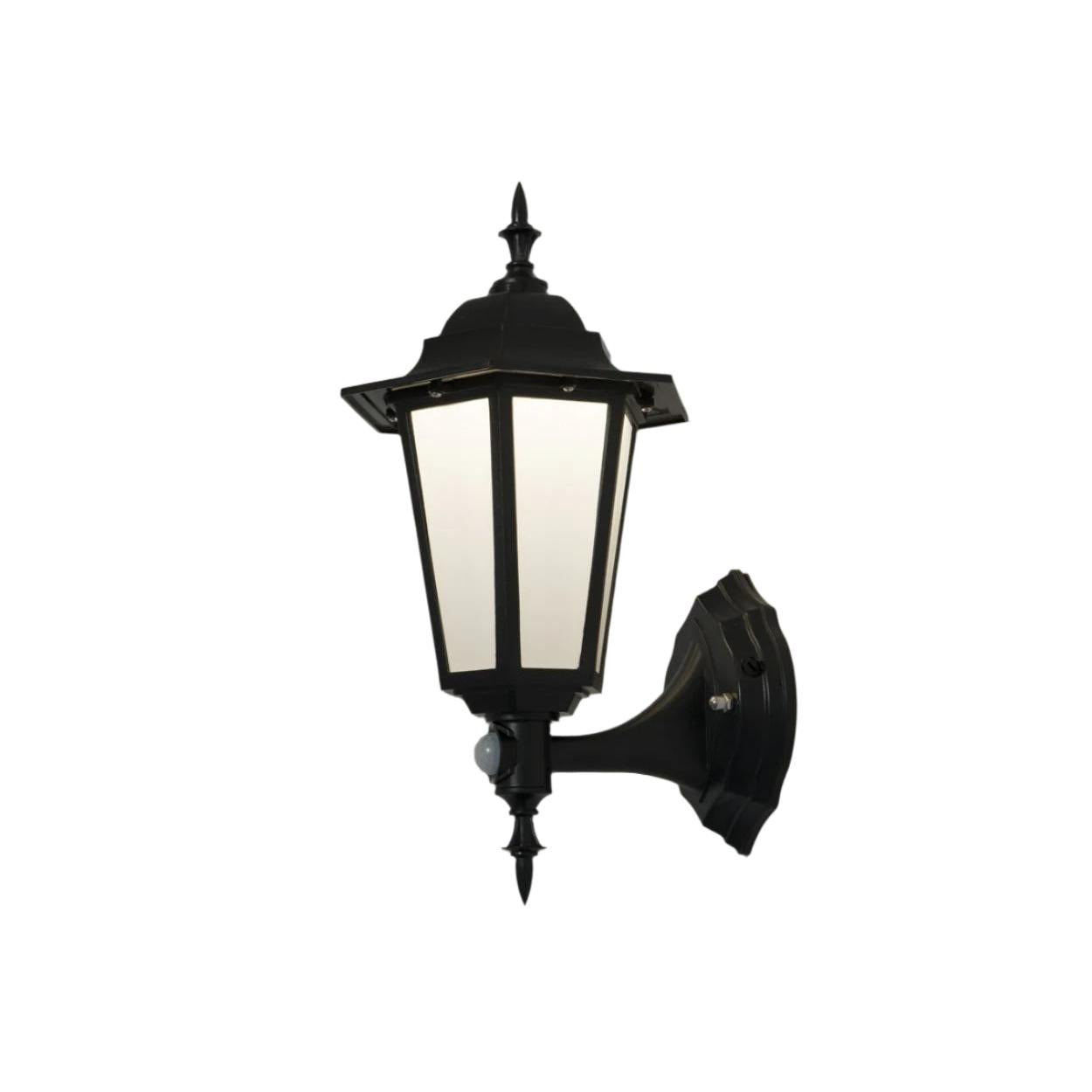 KSR Lighting KSR1154BLK Manta 7W 4000K LED PIR Upward Lantern Black