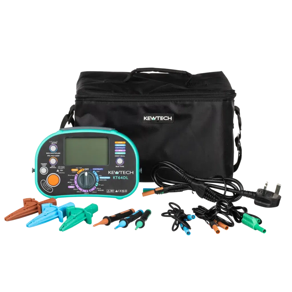 Kewtech KT64DL 6-in-1 Compact Multifunction Tester with EV & SPD testing