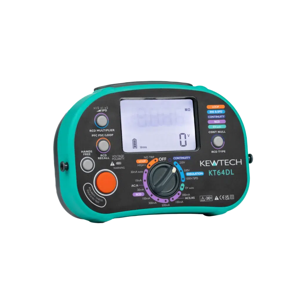 Kewtech KT64DL 6-in-1 Compact Multifunction Tester with EV & SPD testing