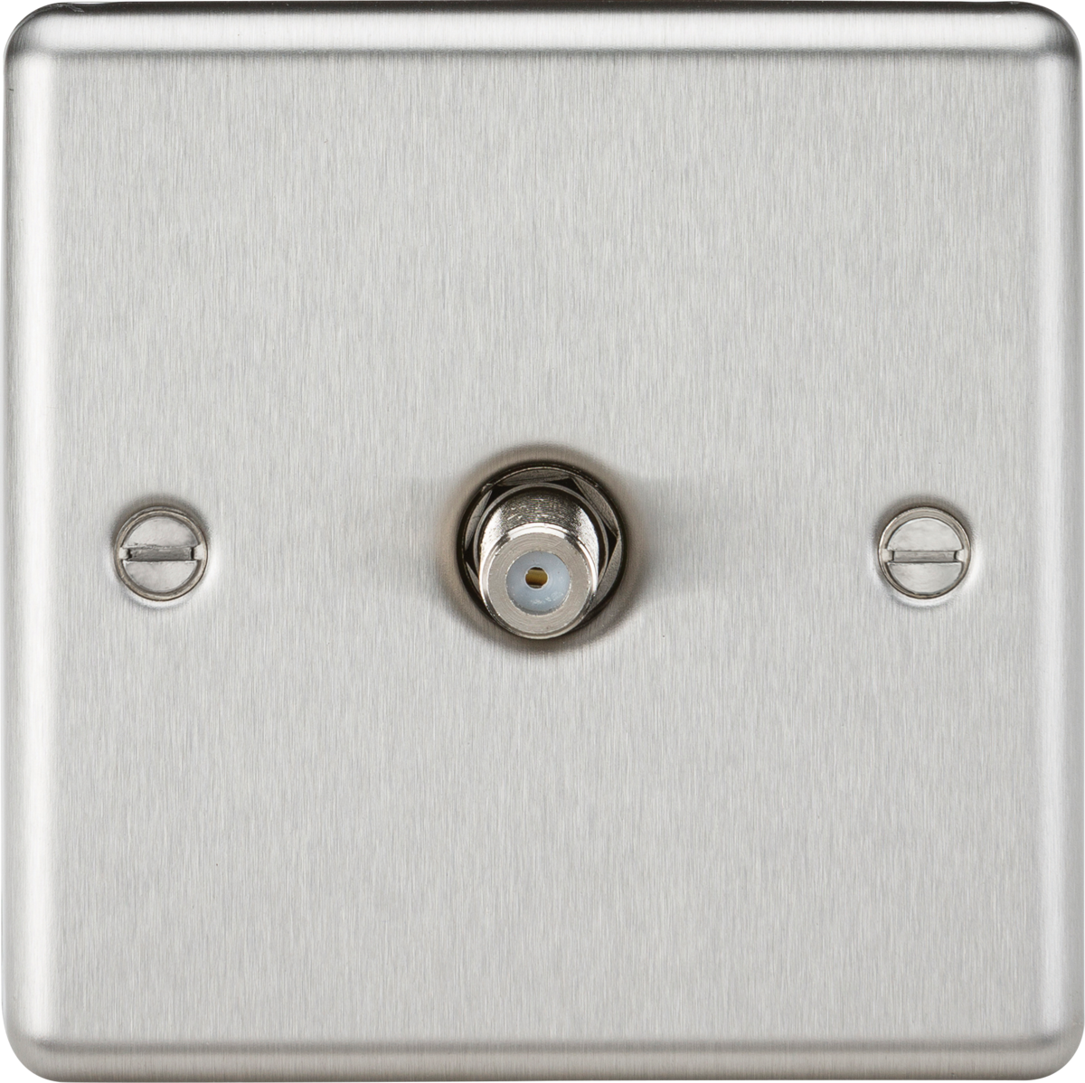 Knightsbridge CL015BC SAT TV Outlet Brushed Chrome