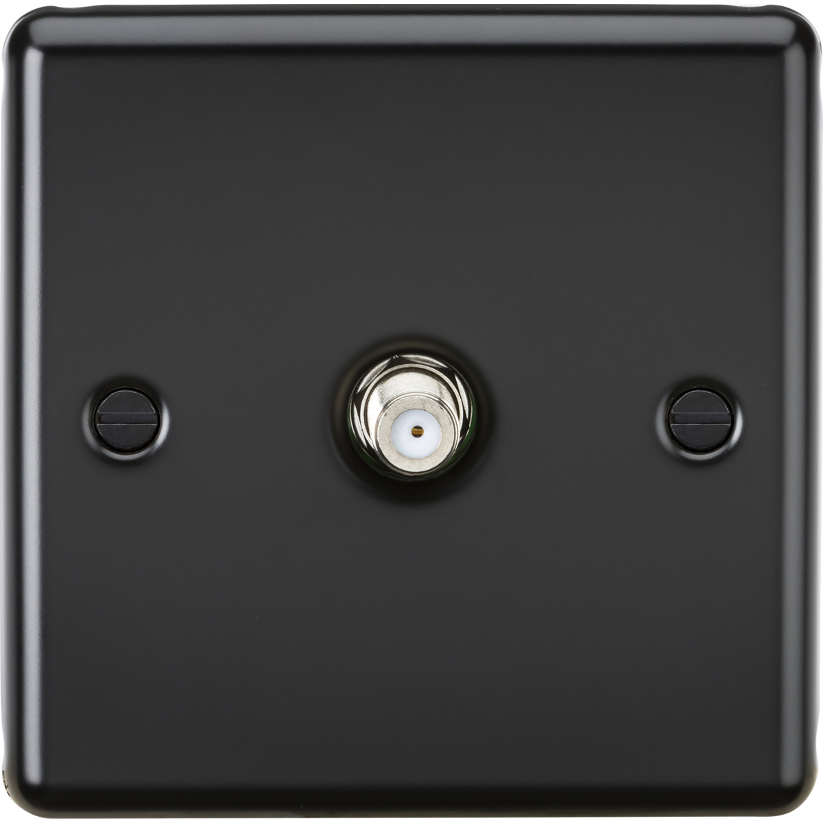 Knightsbridge CL015MB SAT TV Outlet Matt Black