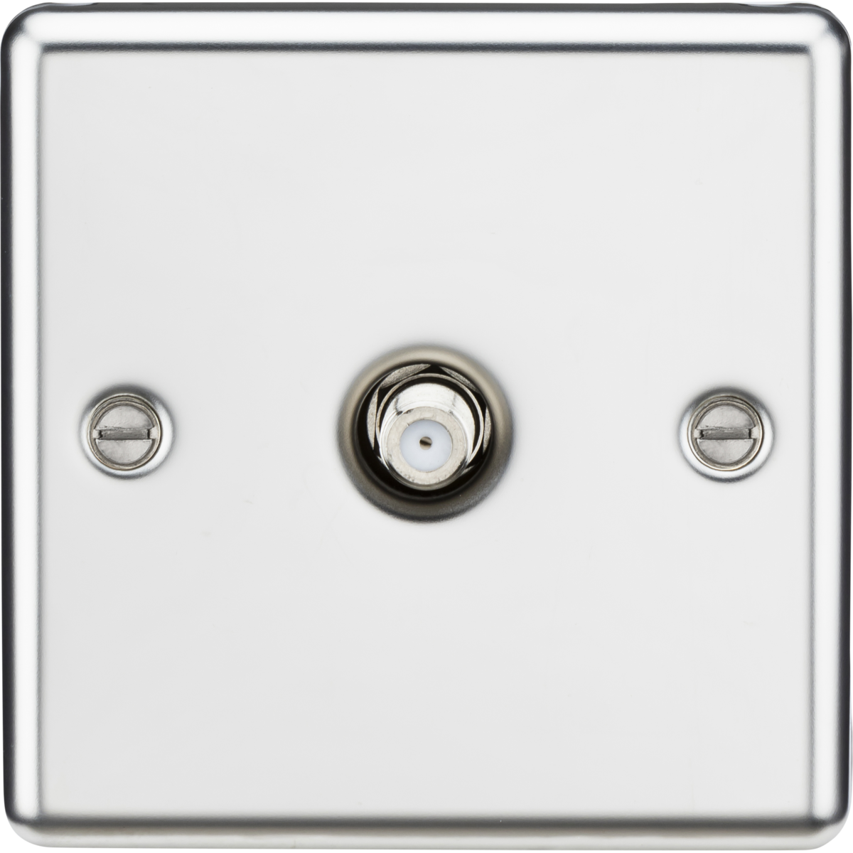 Knightsbridge CL015PC SAT TV Outlet Polished Chrome