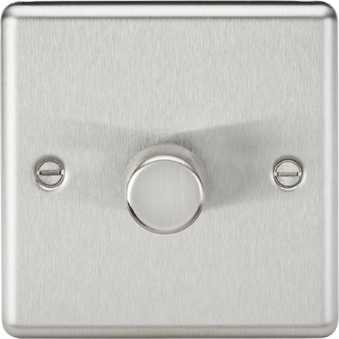 Knightsbridge CL2191BC 1G 2-way 10-200W (5-150W LED) Intelligent dimmer Brushed Chrome