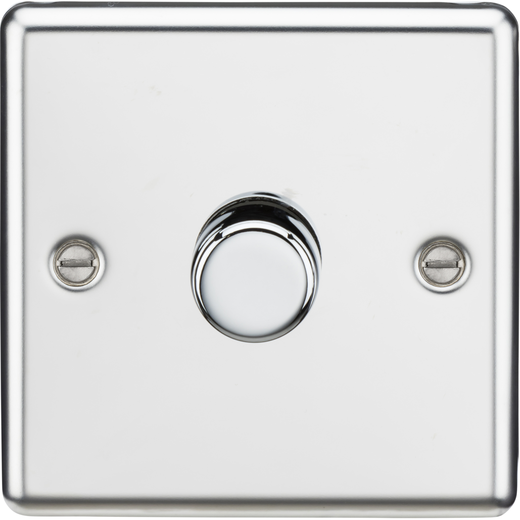 Knightsbridge CL2191PC 1G 2-way 10-200W (5-150W LED) Intelligent dimmer Polished Chrome