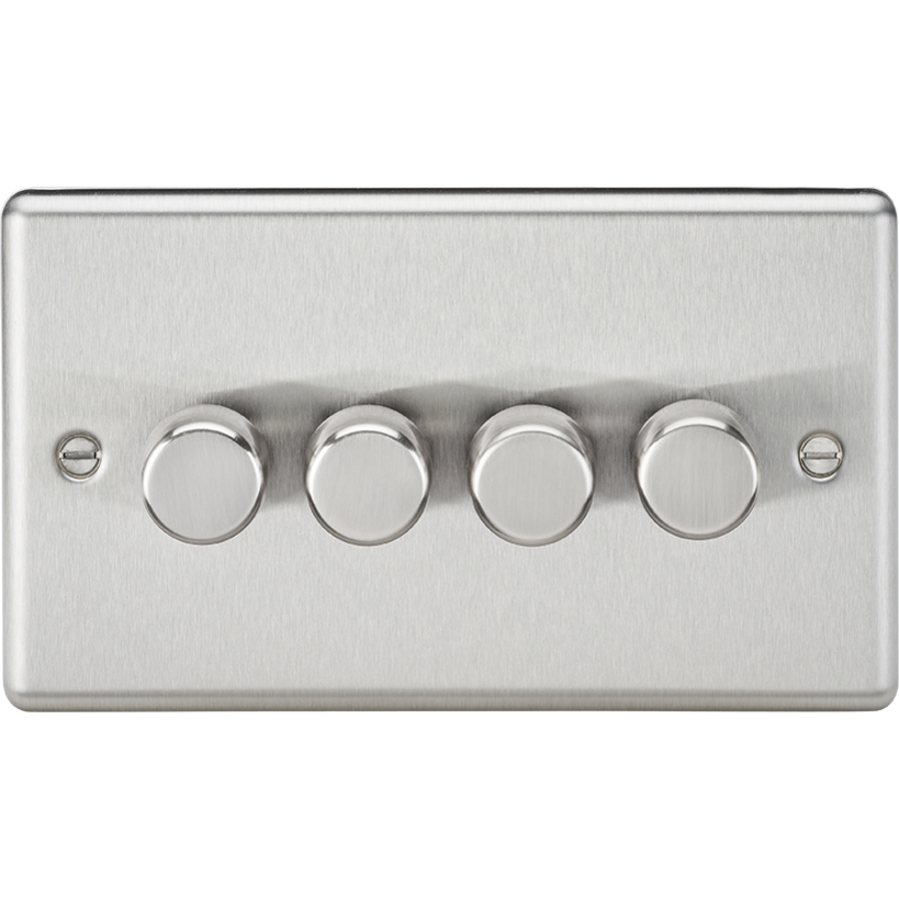 Knightsbridge CL2194BC 4G 2-way 10-200W (5-150W LED) Intelligent dimmer Brushed Chrome