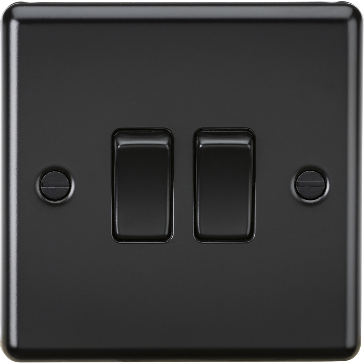 Knightsbridge CL3MBB 10AX 2G 2-way Switch Matt Black