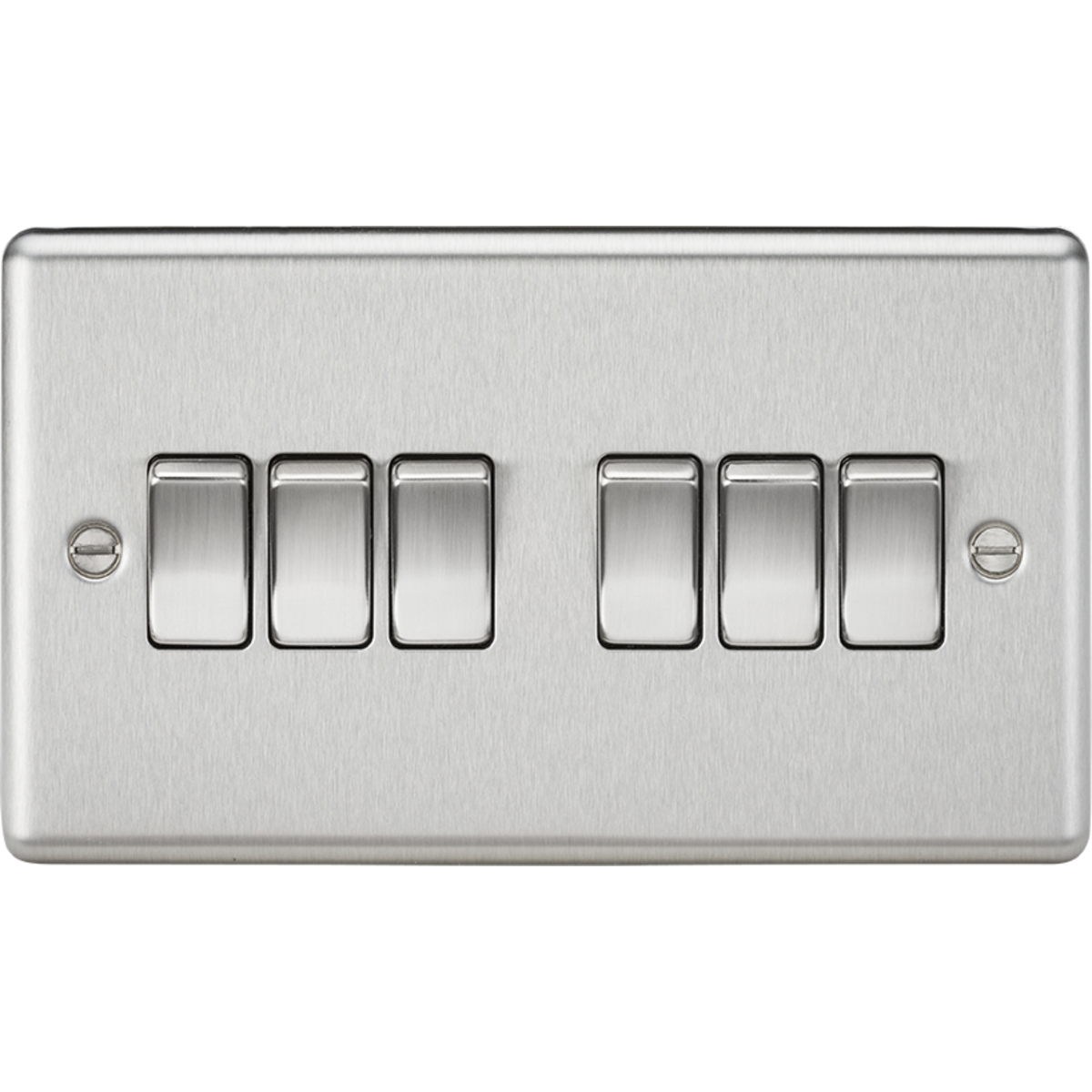 Knightsbridge CL42BC 10AX 6G 2-way Switch Brushed Chrome