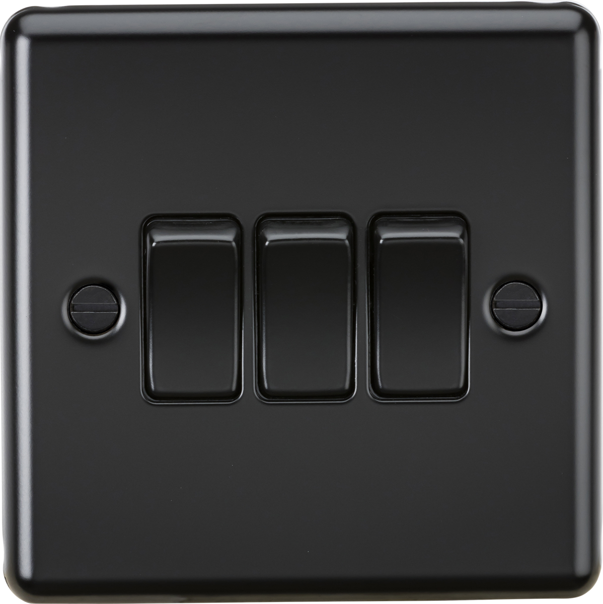 Knightsbridge CL4MBB 10AX 3G 2-way Switch Matt Black