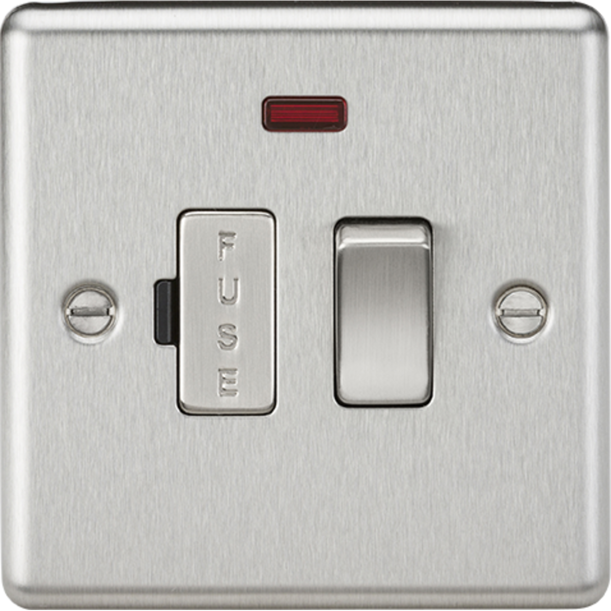 Knightsbridge CL63NBC 13A Switched Fused Spur Unit with Neon Brushed Chrome