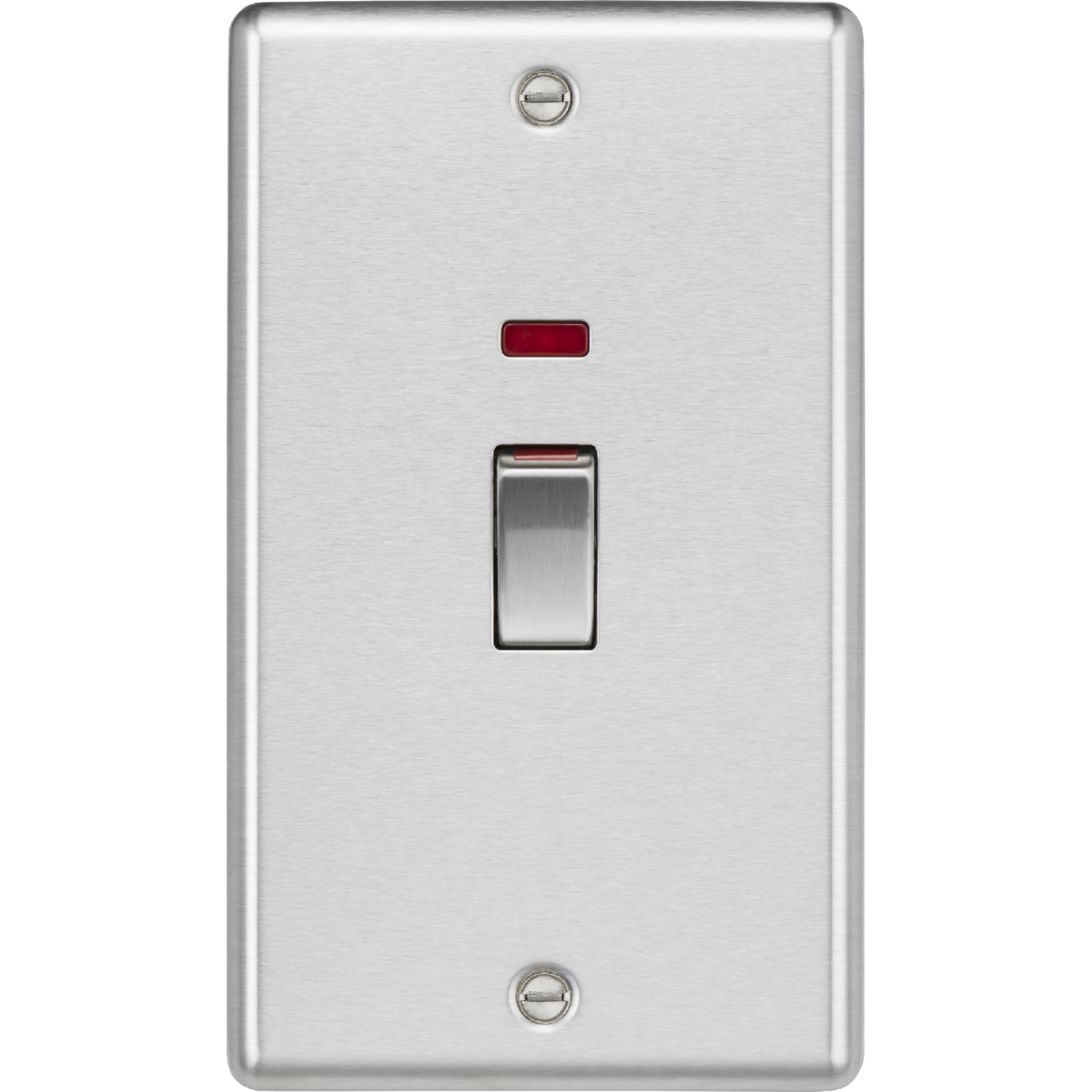 Knightsbridge CL82MNBC 45A DP Switch with Neon (2G size) Brushed Chrome