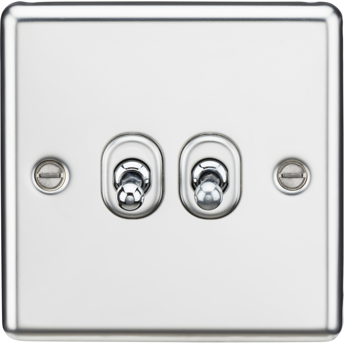 Knightsbridge CLTOG2PC 10AX 2G 2-way Toggle Switch Polished Chrome